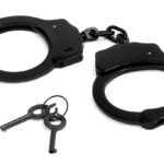 handcuffs, black, criminal, arrest, crime, law, justice, chain, prison, jail, police, security